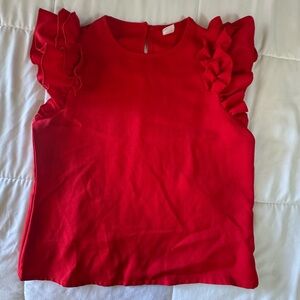 SHEIN Vibrant Red Blouse